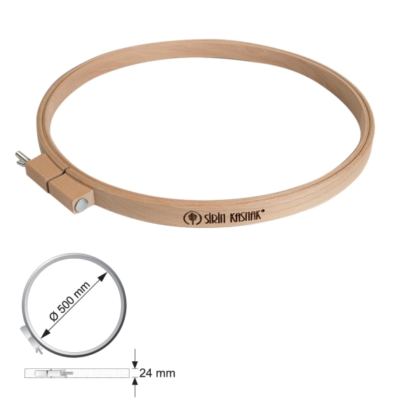 AĞAÇ BAĞLANTILI YORGAN İŞLEME KASNAĞI - 50 CM