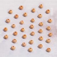  - AHŞAP BONCUK-AÇIK KAHVE- 8 MM