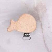  - AHŞAP EMZİK ZİNCİRİ KLİPSİ - BALIK