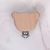  - AHŞAP EMZİK ZİNCİRİ KLİPSİ - PANDA