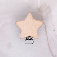  - AHŞAP EMZİK ZİNCİRİ KLİPSİ - YILDIZ