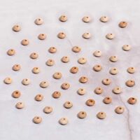  - AHŞAP YASSI BONCUK-AÇIK KAHVE- 6 MM