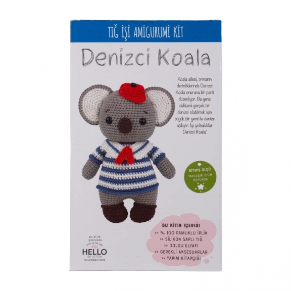 AMİGURUMİ KİT - DENİZCİ KOALA