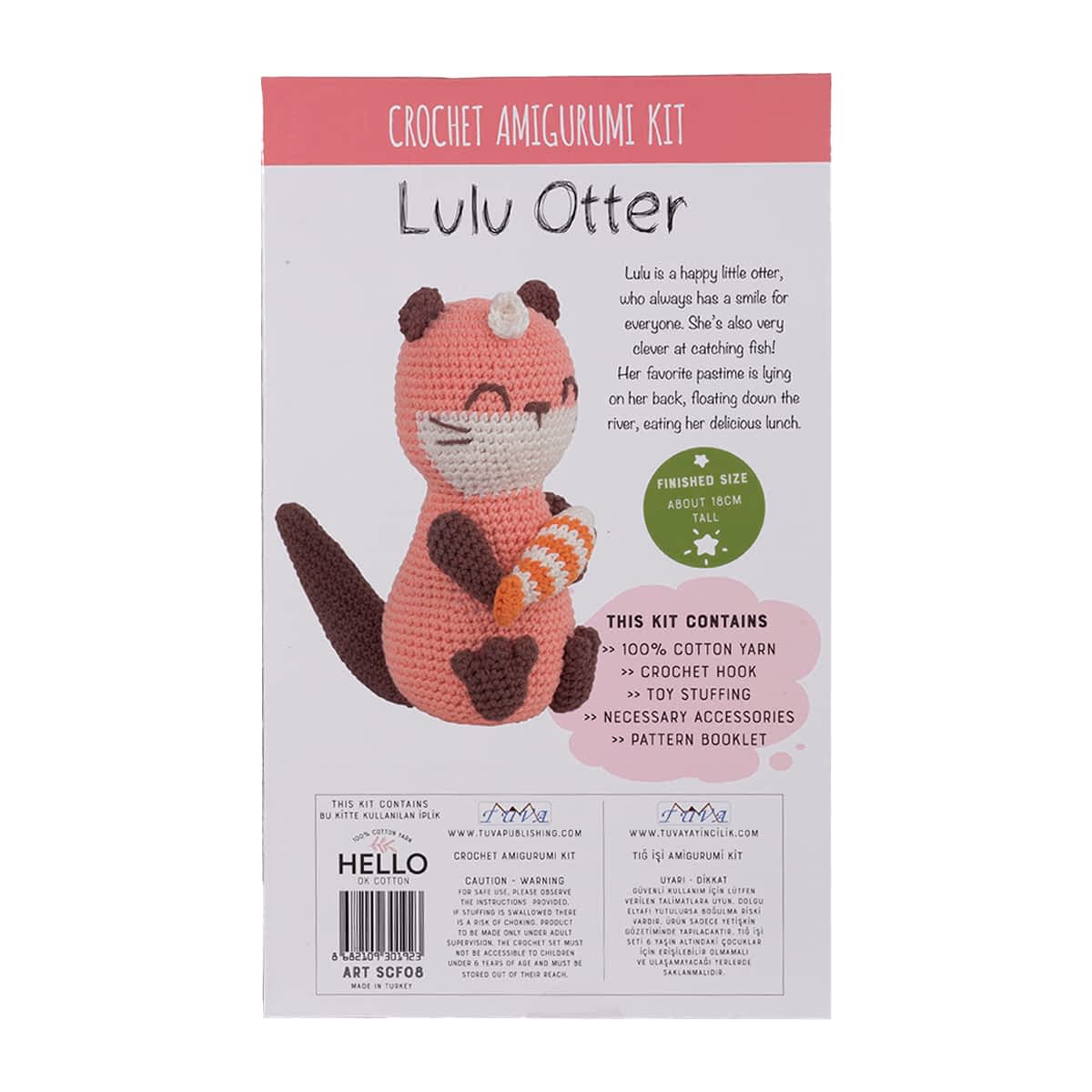 Tuva Amigurumi Kit, Lulu Otter - SCF08