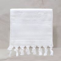 Glamour - GLAMOUR 30X50 JAKARLI ETAMİN SAÇAKLI HAVLU 1795-BEYAZ Glamour - GLAMOUR 30X50 JAKARLI ETAMİN SAÇAKLI HAVLU 1795-BEYAZ