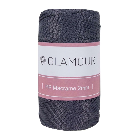GLAMOUR PP MAKROME 2 MM - KOYU GRİ