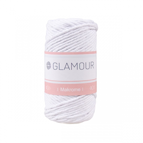 GLAMOUR TARANABİLİR MAKROME 3 MM - 250 GR - BEYAZ