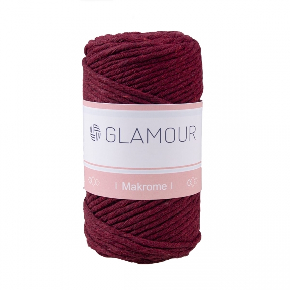 GLAMOUR TARANABİLİR MAKROME 3 MM - 250 GR - BORDO