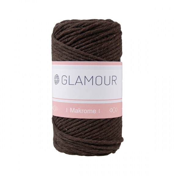 GLAMOUR TARANABİLİR MAKROME 3 MM - 250 GR - KAHVE