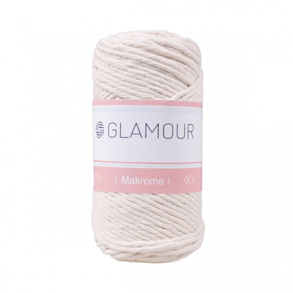 GLAMOUR TARANABİLİR MAKROME 3 MM - 250 GR - KREM