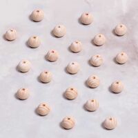  - HAM AHŞAP BONCUK 10MM - KÜÇÜK DELİKLİ