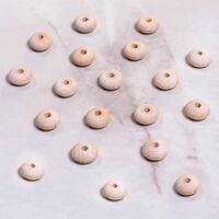  - HAM AHŞAP YASSI BONCUK- 15 MM