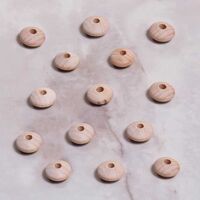  - HAM AHŞAP YASSI BONCUK- 17 MM