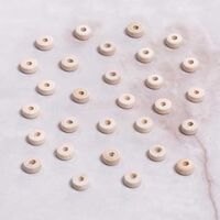  - HAM AHŞAP YASSI BONCUK- 8 MM