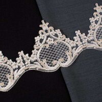 ZİRVE - KORDONELİ FRANSIZ DANTEL-24029 SİM KAPUÇİNO