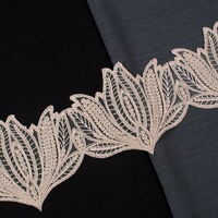 ZİRVE - KORDONELİ FRANSIZ DANTEL-24034 KAPUÇİNO