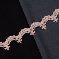 ZİRVE - KORDONELİ FRANSIZ DANTEL-24077 PUDRA