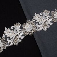 ZİRVE - KORDONELİ FRANSIZ DANTEL-24087 SİM KREM