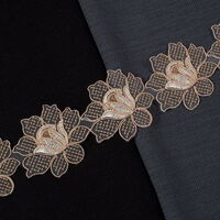 ZİRVE - KORDONELİ FRANSIZ DANTEL-24089 SİM KAPUÇİNO