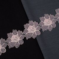 ZİRVE - KORDONELİ FRANSIZ DANTEL-24089 SİM PUDRA