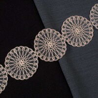 ZİRVE - KORDONELİ FRANSIZ DANTEL-24104 KAPUÇİNO