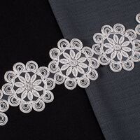 ZİRVE - KORDONELİ FRANSIZ DANTEL-24108 KREM