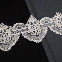 ZİRVE - KORDONELİ FRANSIZ DANTEL-24133 SİM KREM