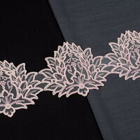 ZİRVE - KORDONELİ FRANSIZ DANTEL-24134 SİM PUDRA