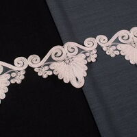 ZİRVE - KORDONELİ FRANSIZ DANTEL-24136 PUDRA