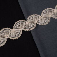 ZİRVE - KORDONELİ FRANSIZ DANTEL-24137 SİM KAPUÇİNO