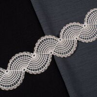 ZİRVE - KORDONELİ FRANSIZ DANTEL-24137 SİM KREM