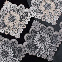 ZİRVE - KORDONELİ FRANSIZ DANTEL-24140 SİM GRİ