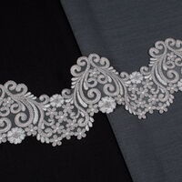 Zirve - KORDONELİ FRANSIZ DANTEL-24143 SİM GRİ