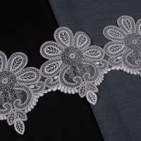 ZİRVE - KORDONELİ FRANSIZ DANTEL-24149 SİM GRİ