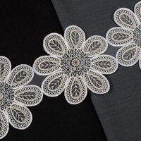 ZİRVE - KORDONELİ FRANSIZ DANTEL-24160 SİM KREM