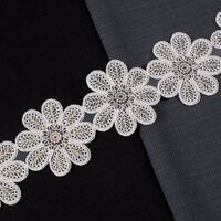 ZİRVE - KORDONELİ FRANSIZ DANTEL-24161 SİM KREM